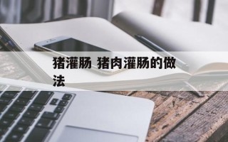 猪灌肠 猪肉灌肠的做法