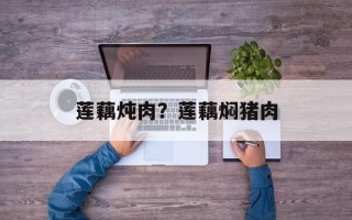 莲藕炖肉？莲藕焖猪肉