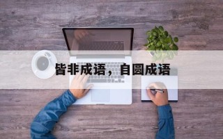 皆非成语，自圆成语