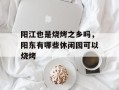 阳江也是烧烤之乡吗，阳东有哪些休闲园可以烧烤