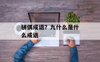 骈偶成语？九什么是什么成语