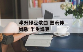 半升绿豆歌曲 嘉禾伴嫁歌 半生绿豆