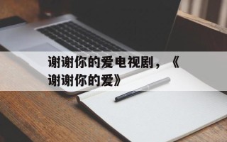 谢谢你的爱电视剧，《谢谢你的爱》