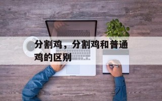 分割鸡，分割鸡和普通鸡的区别