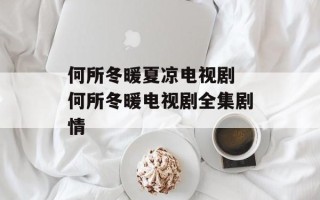何所冬暖夏凉电视剧 何所冬暖电视剧全集剧情