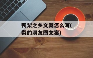 鸭梨之乡文案怎么写(梨的朋友圈文案)