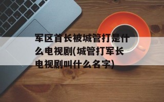 军区首长被城管打是什么电视剧(城管打军长电视剧叫什么名字)