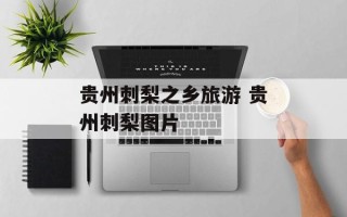 贵州刺梨之乡旅游 贵州刺梨图片