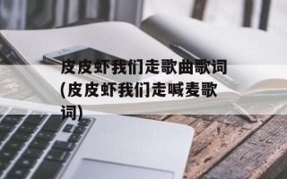 皮皮虾我们走歌曲歌词(皮皮虾我们走喊麦歌词)