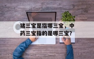 猪三宝是指哪三宝，中药三宝指的是哪三宝？
