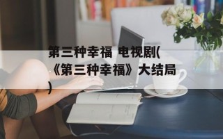 第三种幸福 电视剧(《第三种幸福》大结局)
