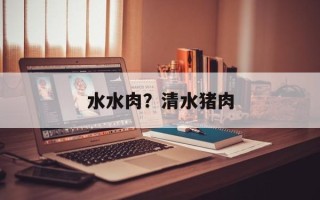水水肉？清水猪肉