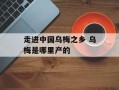 走进中国乌梅之乡 乌梅是哪里产的