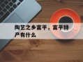 陶艺之乡富平，富平特产有什么