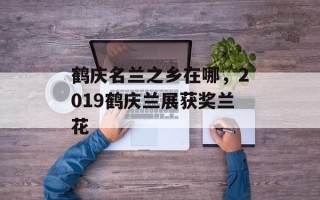 鹤庆名兰之乡在哪，2019鹤庆兰展获奖兰花