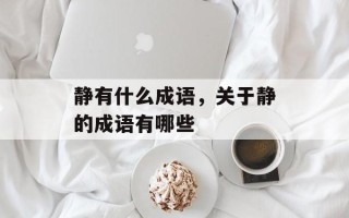 静有什么成语，关于静的成语有哪些