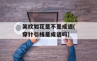 笑纹如花是不是成语(穿针引线是成语吗)