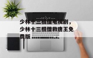少林十三棍僧电视剧，少林十三棍僧救唐王免费版