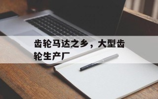 齿轮马达之乡，大型齿轮生产厂