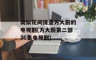 类似花间提壶方大厨的电视剧(方大厨第二部36集电视剧)