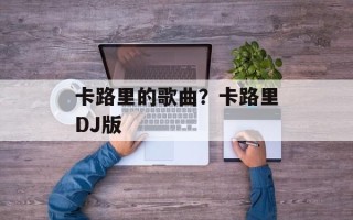 卡路里的歌曲？卡路里DJ版