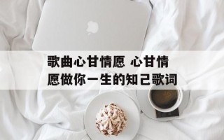 歌曲心甘情愿 心甘情愿做你一生的知己歌词