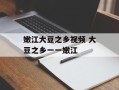 嫩江大豆之乡视频 大豆之乡一一嫩江