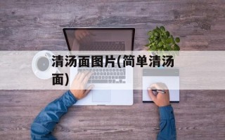 清汤面图片(简单清汤面)