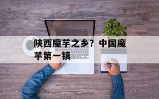 陕西魔芋之乡？中国魔芋第一镇