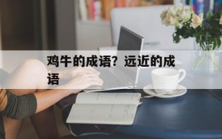 鸡牛的成语？远近的成语