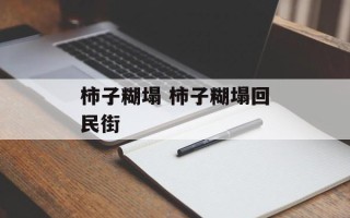 柿子糊塌 柿子糊塌回民街