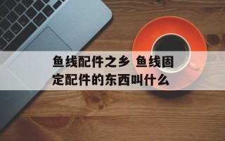 鱼线配件之乡 鱼线固定配件的东西叫什么