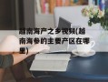 越南海产之乡视频(越南海参的主要产区在哪里)