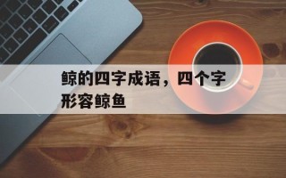 鲸的四字成语，四个字形容鲸鱼