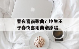 春夜喜雨歌曲？坤生王子春夜喜雨曲谱原唱