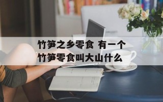 竹笋之乡零食 有一个竹笋零食叫大山什么