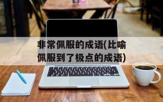 非常佩服的成语(比喻佩服到了极点的成语)