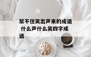 禁不住笑出声来的成语 什么声什么笑四字成语