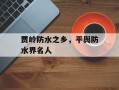 贾岭防水之乡，平舆防水界名人