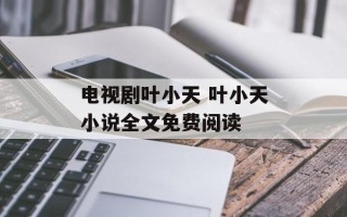 电视剧叶小天 叶小天小说全文免费阅读
