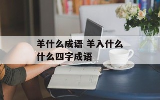 羊什么成语 羊入什么什么四字成语