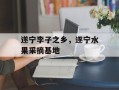 遂宁李子之乡，遂宁水果采摘基地