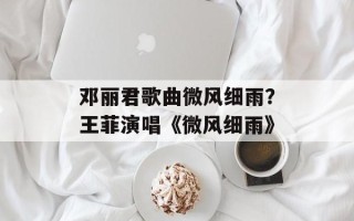 邓丽君歌曲微风细雨？王菲演唱《微风细雨》