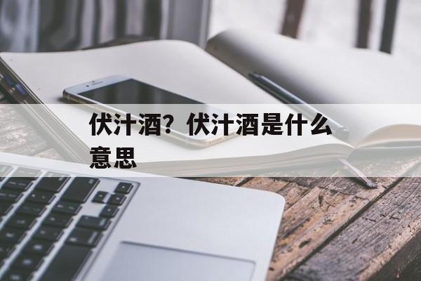 伏汁酒？伏汁酒是什么意思-第1张图片-